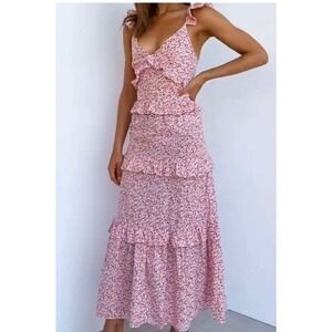 amren floral one shoulder tiered asymmetric dress Petal & Pup | Dresses | Amren Floral Oneshoulder Tiered Asymmetric Dress